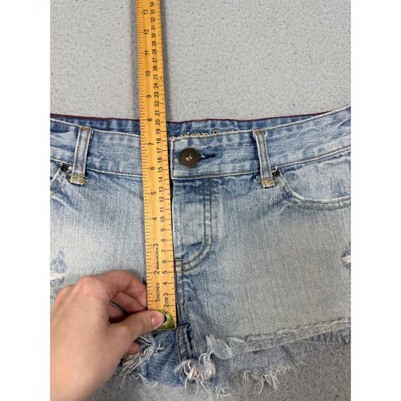 American Eagle Womens Size 4 Cut Off Denim Distressed Shorts - Picture 5 of 10